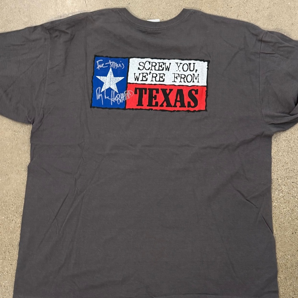 Signed Ray Wylie Hubbard Texas Country Music Men's T-Shirt